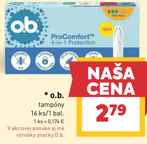 O.B. tampóny ProComfort