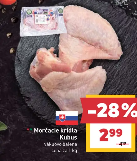 Morčacie krídla Kubus vákuovo balené