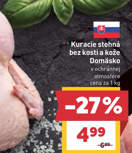 Domäsko kuracie stehná bez kosti a kože