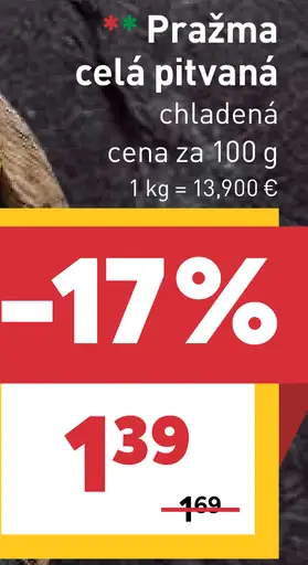 Pražma celá pitvaná