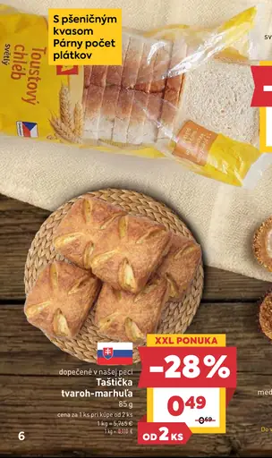 BILLA chlieb toastový svetlý/tmavý
