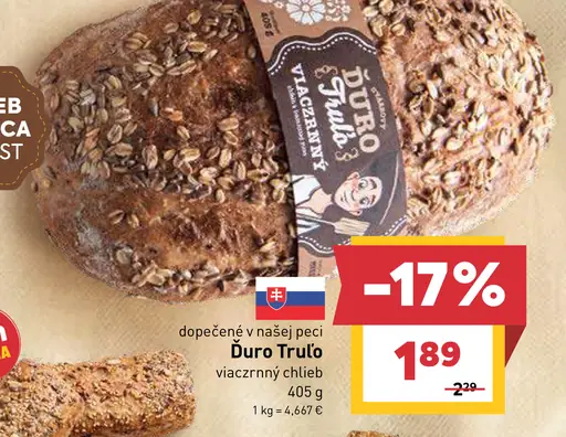 Duro Trulo viaczrnný chlieb