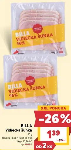 Billa Vidiecka šunka