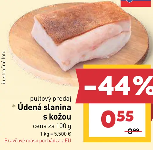 Údená slanina s kožou