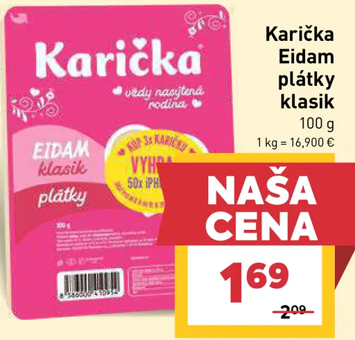 Karička Eidam plátky klasik