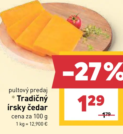 Tradičný írsky čedar