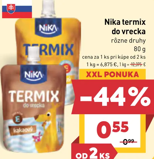 Nika termix do vrecka rôzne druhy