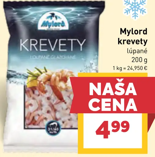 Mylord krevety lúpané