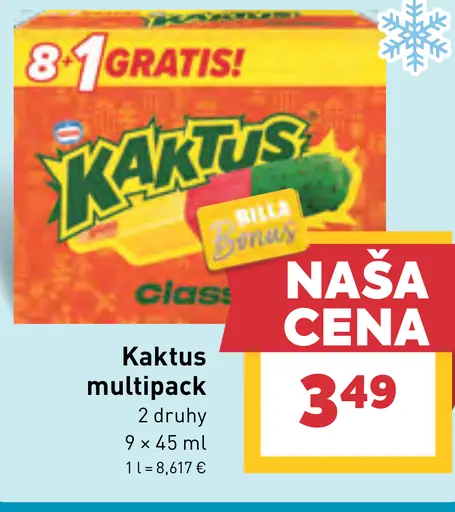Kaktus multipack, 2 druhy