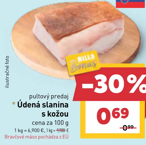 Údená slanina s kožou