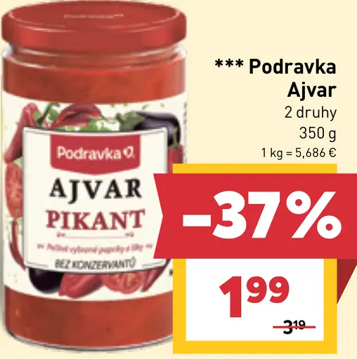 Podravka ajvar pálivý
