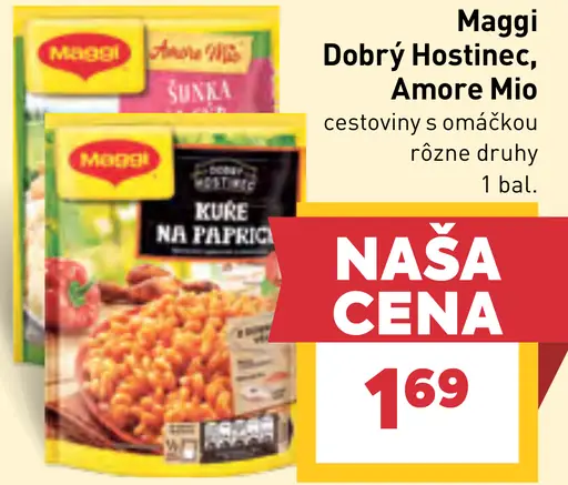 Maggi Dobrý Hostinec, Amore Mio cestoviny s omáčkou