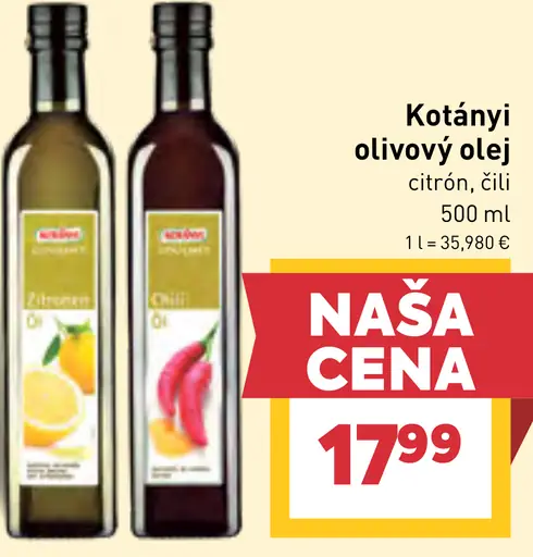 Kotányi olivový olej citrón, čili