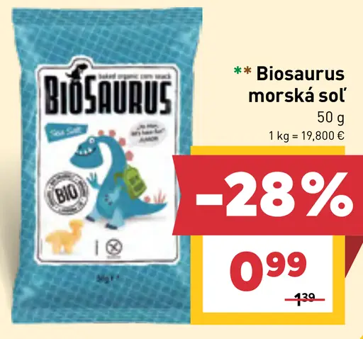 Biosaurus morská soľ