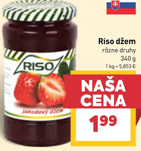 Riso džem rôzne druhy