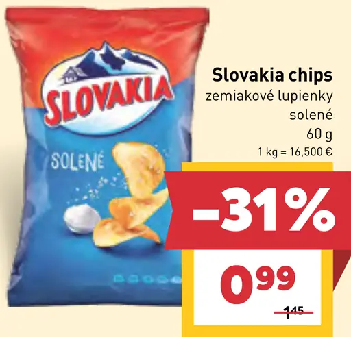 Slovakia Chips Solené