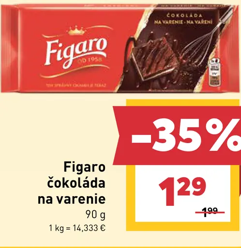 Figaro Čokoláda na varenie
