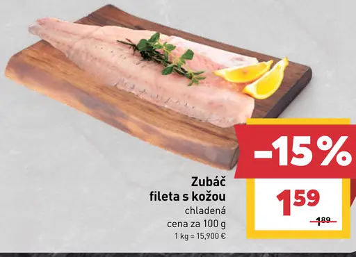 Zubáč filety s kožou