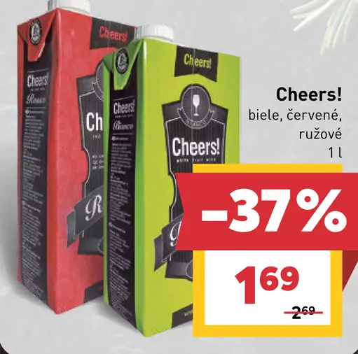 Cheers! pivo biele, červené a ružové