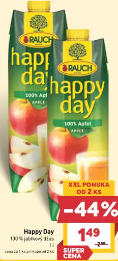 Rauch Happy Day 100 % jablko džús