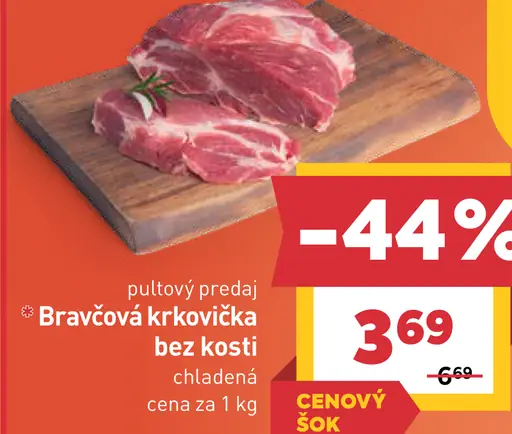 Bravčová krkovička bez kosti chladená