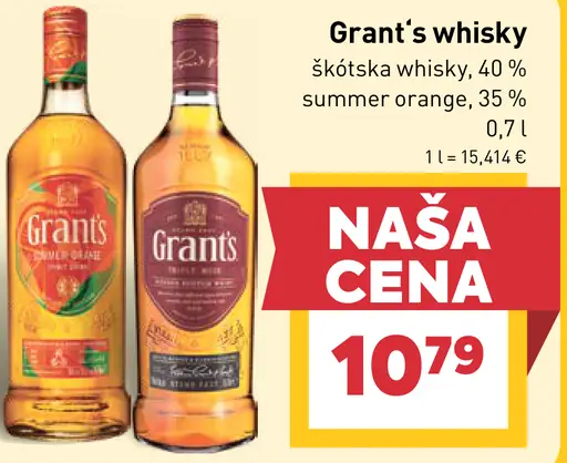 Grant's Whisky Summer Orange