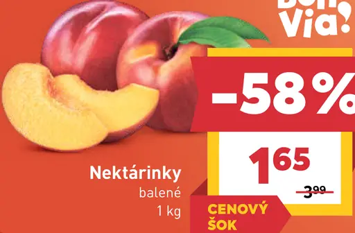 Nektárinky balené