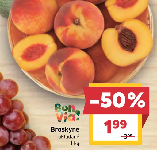 Bon Via Broskyne ukladané