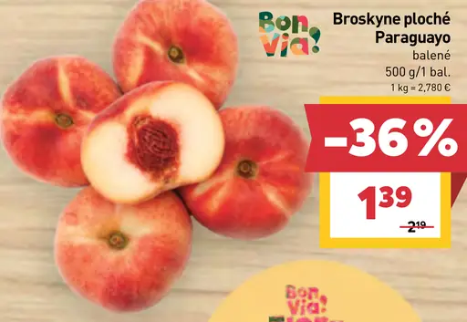 Bon Via Broskyne ploché Paraguayo