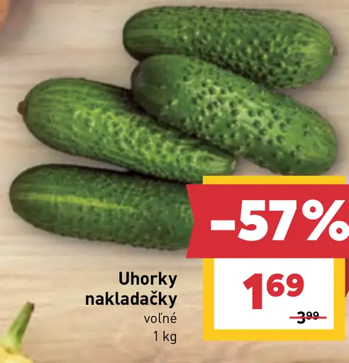 Uhorky nakladačky voľné