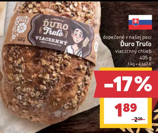 Duro Trulo viaczrnný chlieb