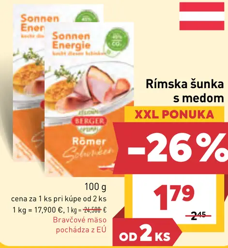 Rímska šunka s medom