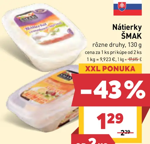 Nátierky SMAK – rôzne druhy