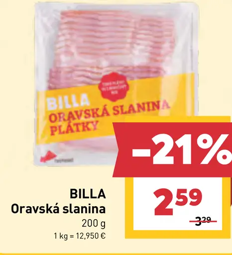 BILLA Oravská slanina