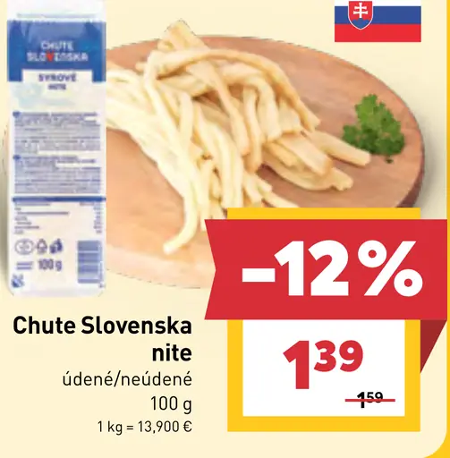 Chute Slovenska nite údené, neúdené