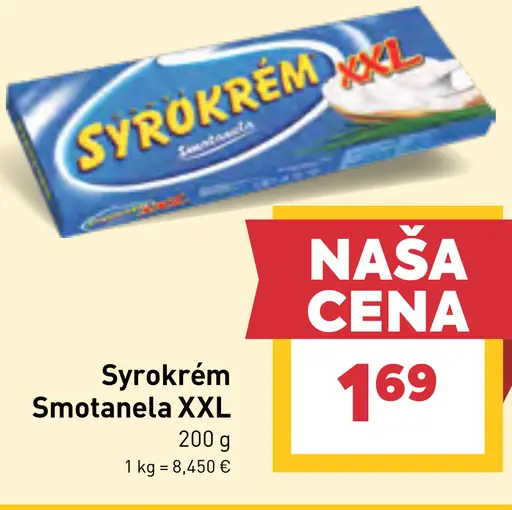 Syrökrém Smotanela XXL