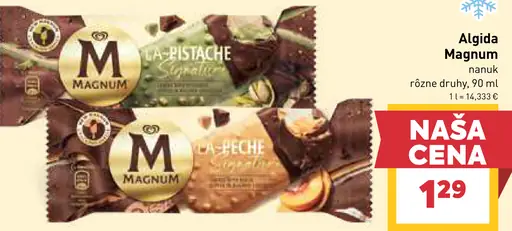 Algida Magnum nanuky, rôzne druhy