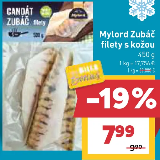 Mylord zubáč, filety s kožou
