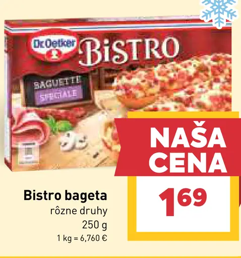 Dr. Oetker Bistro bageta rôzne druhy