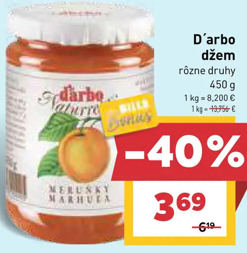 D’arbo džem rôzne druhy