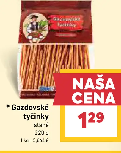 Gazdovské tyčinky slané