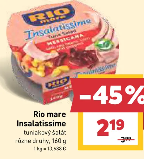 Rio Mare Insalatissime tuniakový šalát rôzne druhy