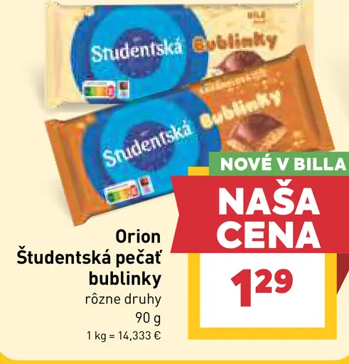 Orion Študentská pečať bublinky