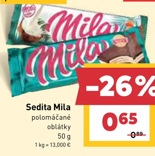 Sedita Mila polomáčané oblátky