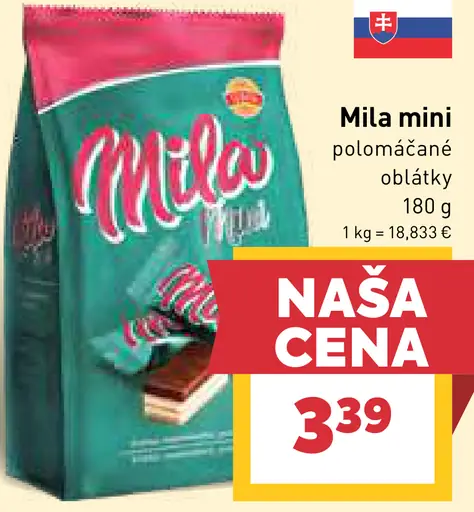 Mila mini polomáčané oblátky