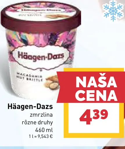 Häagen-Dazs zmrzlina rôzne druhy
