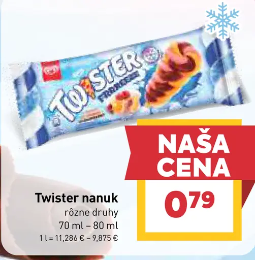 Twister nanuk, rôzne druhy