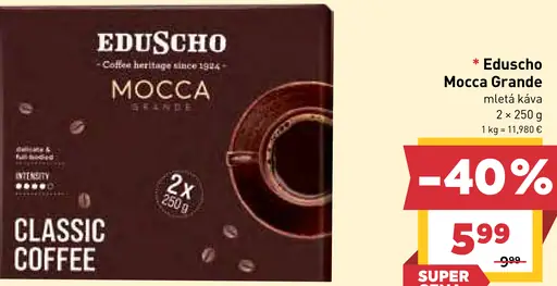 Eduscho Mocca Grande pražená mletá káva