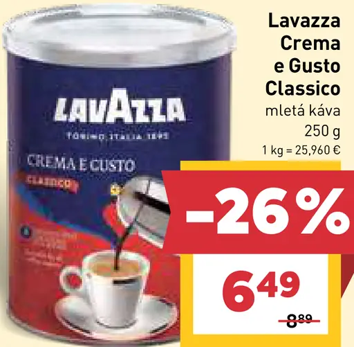 Lavazza Crema e Gusto Classico zrnková káva