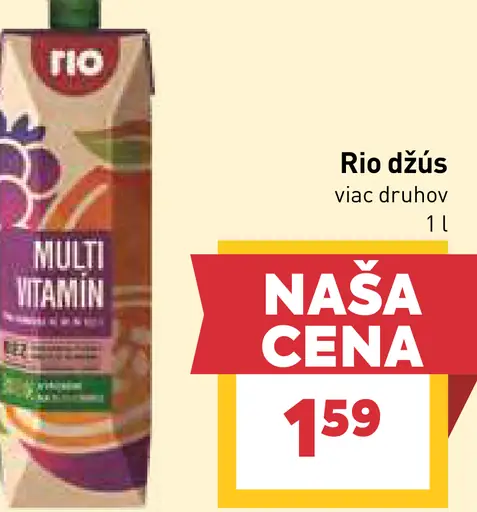 Rio džús viac druhov
